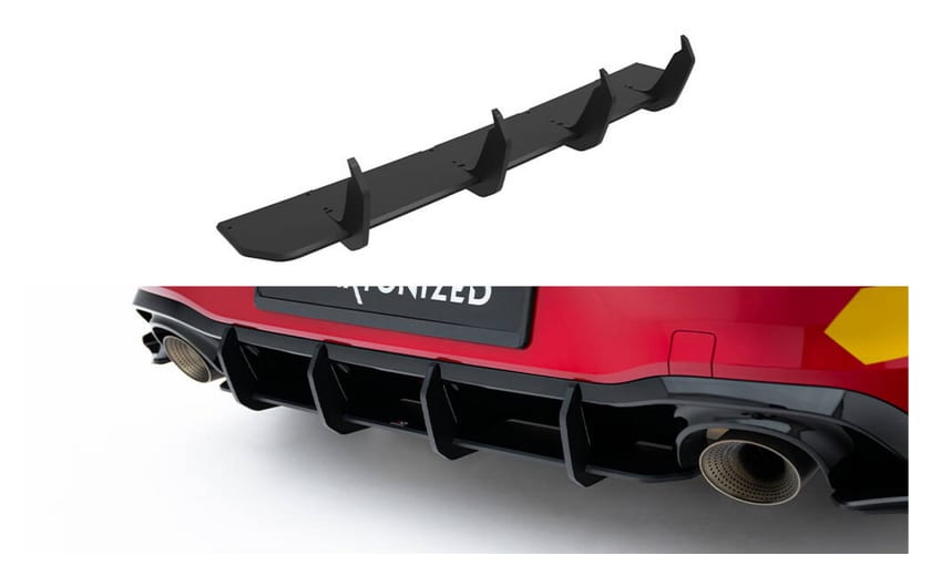 Dyfuzor Volkswagen Golf GTI Clubsport Mk8 Facelift Tył Street Pro v.2 Black