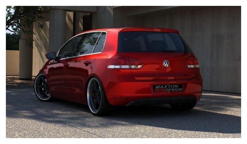 Dyfuzor Volkswagen Golf VI Tył bez otworu na wydech Gloss Black