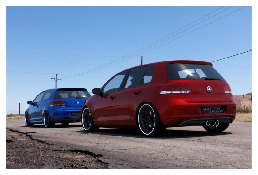 Dyfuzor Volkswagen Golf VI Tył Golf 5 R32 Look Gloss Black