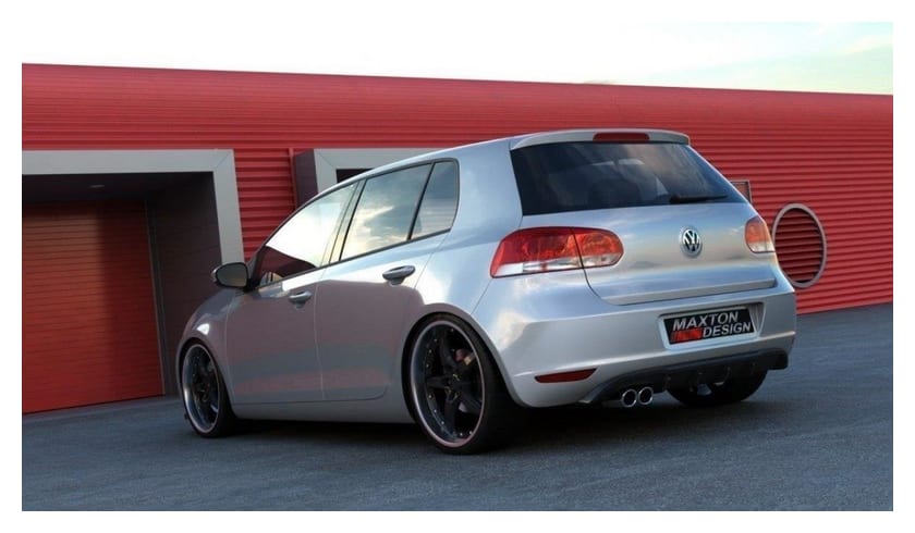 Dyfuzor Volkswagen Golf VI Tył z 1 otwór na wydech Gloss Black