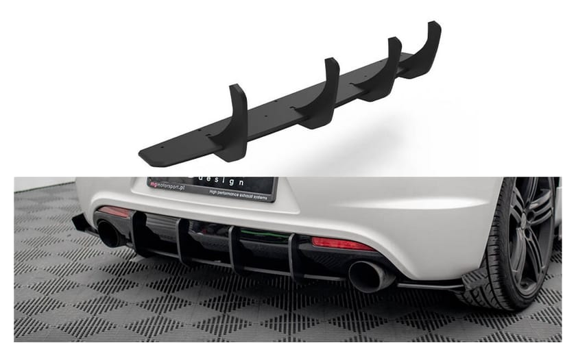 Dyfuzor Volkswagen Scirocco III R Tył Street Pro Red