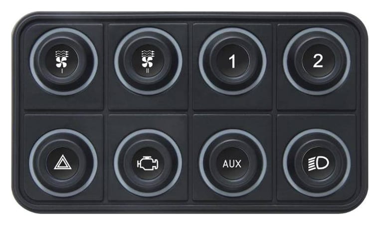 Ecumaster Klawiatura CAN BUS - 8 poz RGB