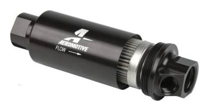 Filtr Aeromotive (przed pompę) 10 mikronów z podwójnym wylotem AN10/AN06