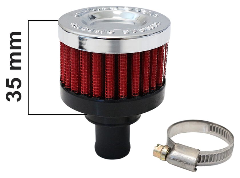Filtr odmy Simota 12mm Czerwony