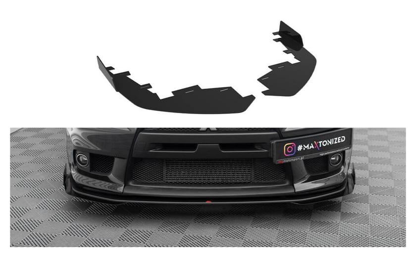 Flapsy Mitsubishi Lancer EVO X Przód