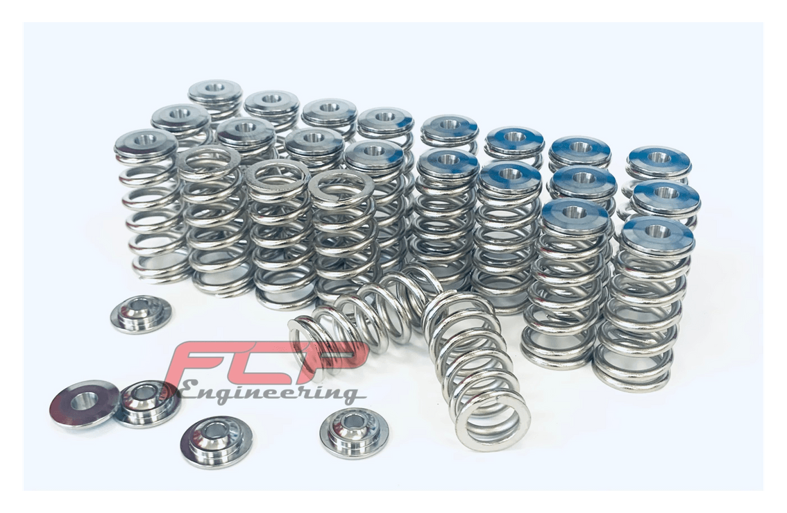Sprężyny zaworowe BMW 3.0 N54B30 / N55B30 / S55B30 stożkowe, talerzyki FCP