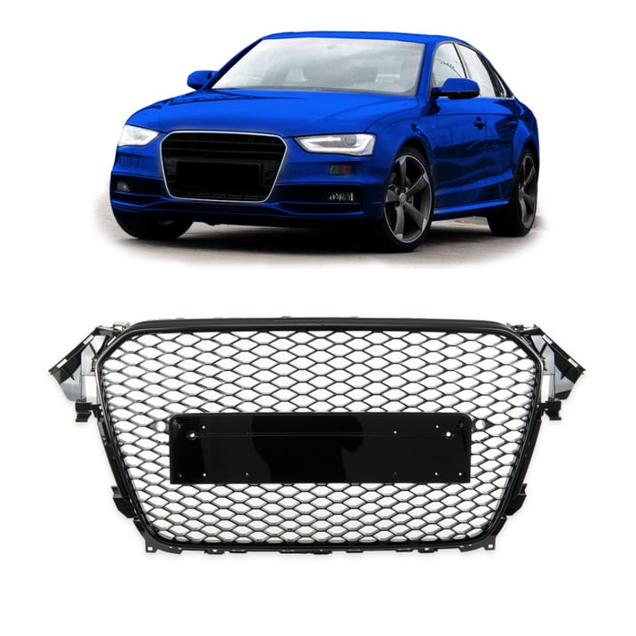 Grill Audi A4 B8 Facelift Gloss Black