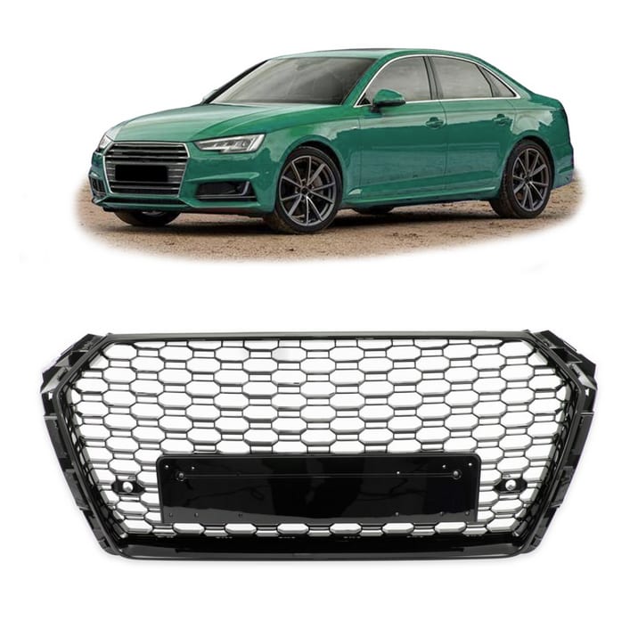Grill Audi A4 B9 Gloss Black