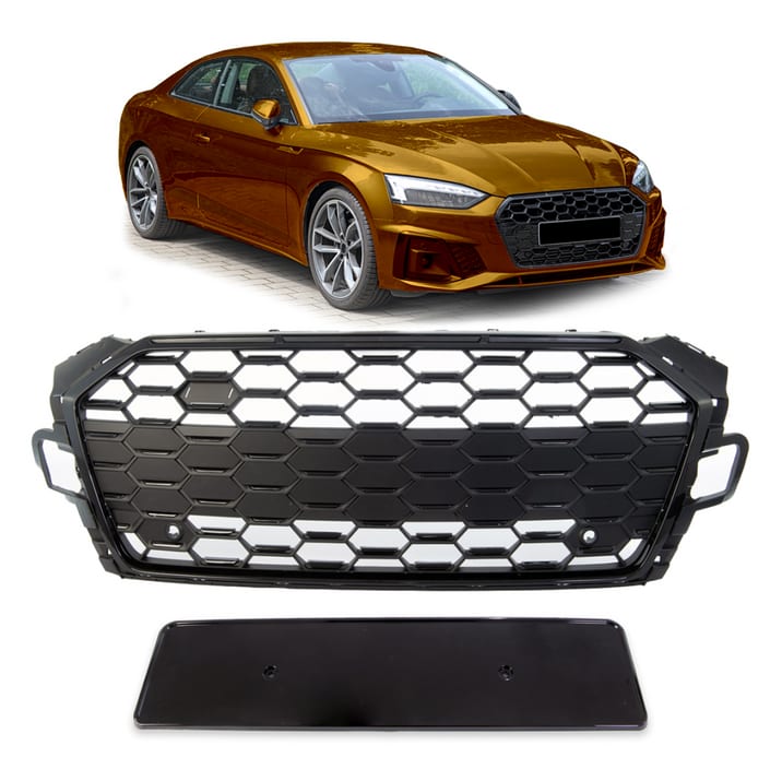 Grill Audi A5 F5 Facelift Black
