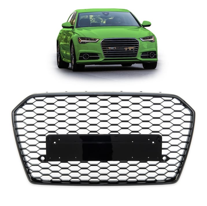 Grill Audi A6 C7 Facelift Gloss Black