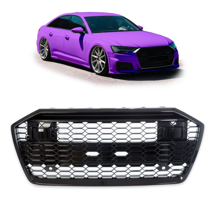 Grill Audi A6 C8 Gloss Black
