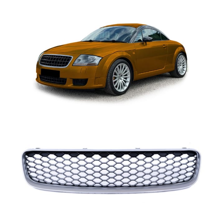 Grill Audi TT 8N Silver & Gloss Black