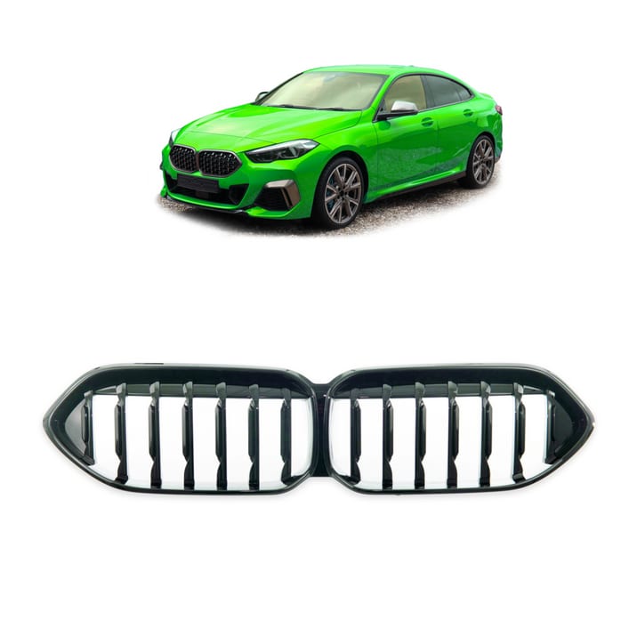 Grill BMW 2 F44 pojedyncze żeberka Gloss Black