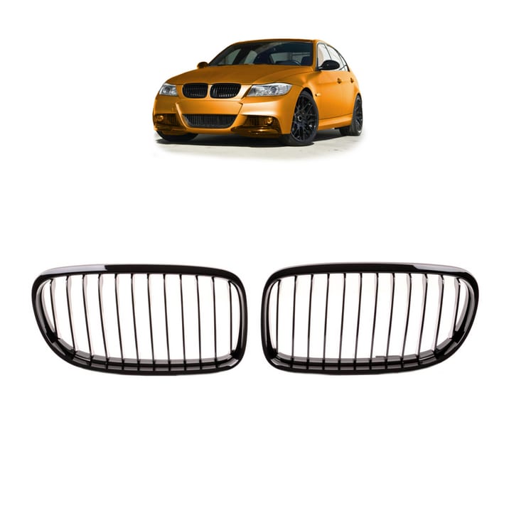 Grill BMW 3 E90 E91 Facelift pojedyncze żeberka Gloss Black