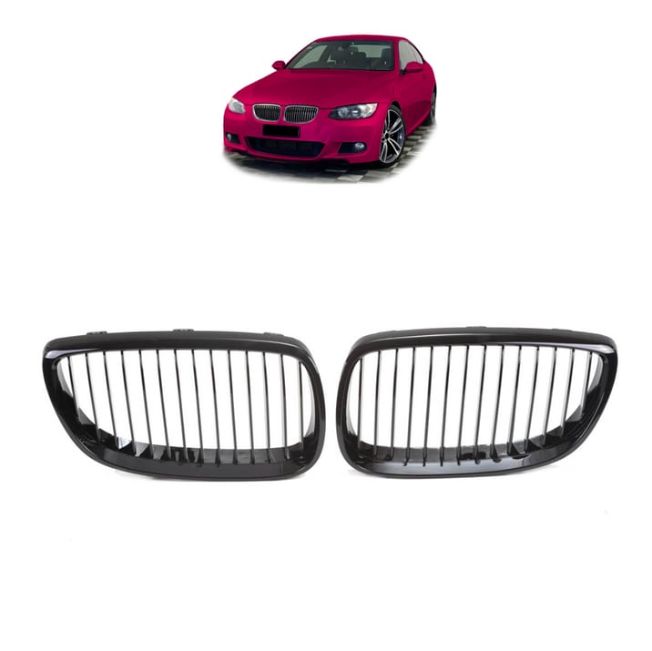Grill BMW 3 E92 E93 pojedyncze żeberka Gloss Black