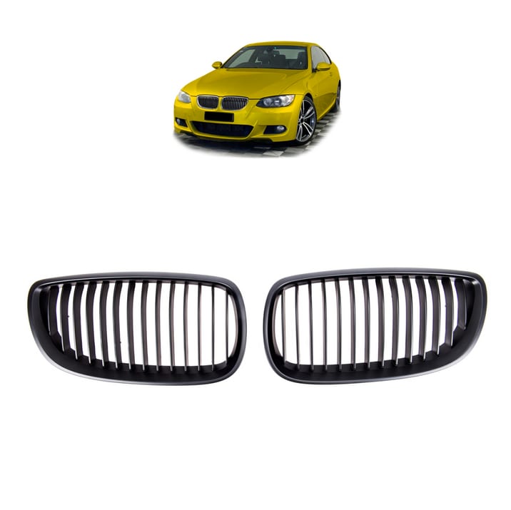 Grill BMW 3 E92 E93 pojedyncze żeberka Matt Black