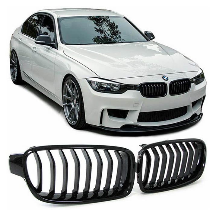 Grill BMW 3 F30 F31 pojedyncze żeberka Gloss Black