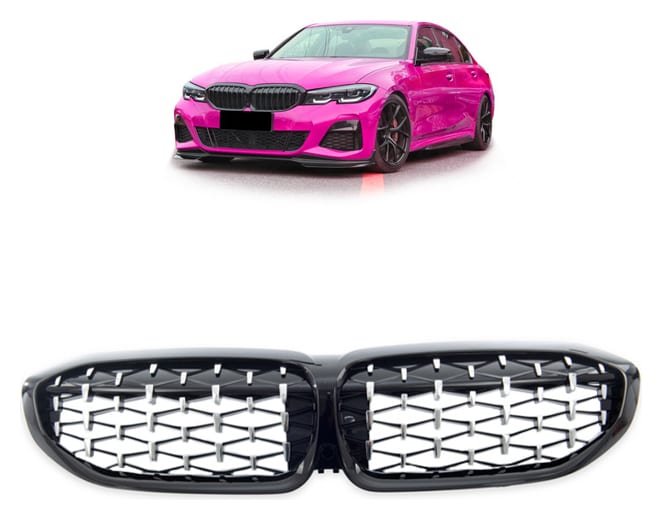 Grill BMW 3 G20 G21 Gloss Black & Chrome