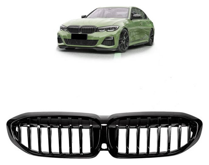 Grill BMW 3 G20 G21 pojedyncze żeberka Gloss Black