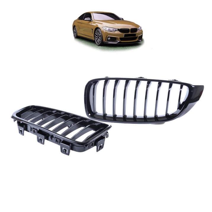 Grill BMW 4 F32 F82 F33 F83 F36 pojedyncze żeberka Gloss Black