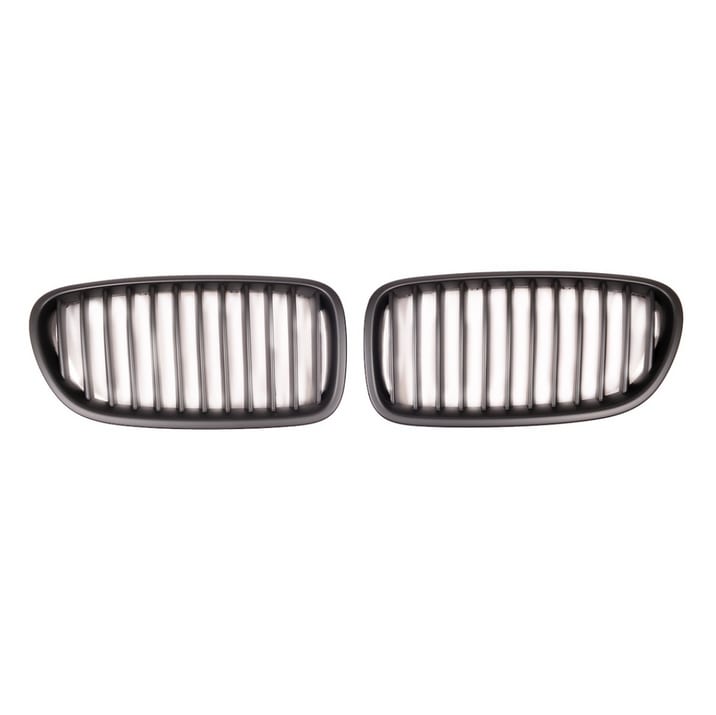 Grill BMW 5 F10 F11 pojedyncze żeberka Matt Black