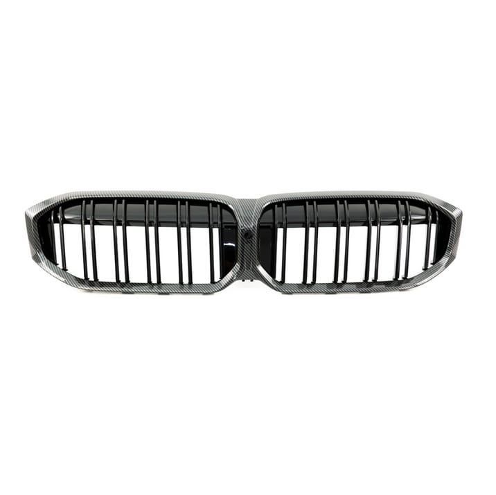 Grill BMW 5 G30 F90 G31 Facelift podwójne żeberka Carbon Look