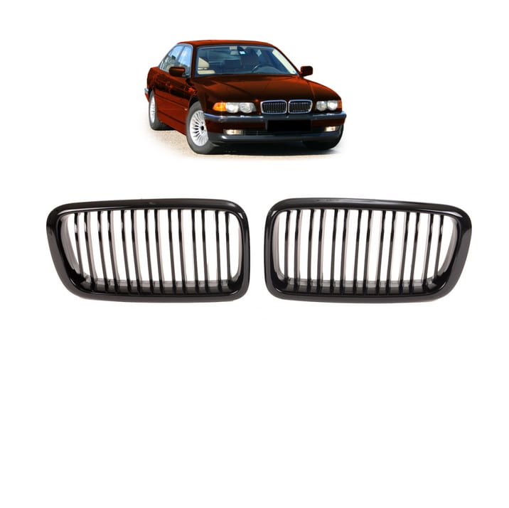 Grill BMW 7 E38 podwójne żeberka Gloss Black