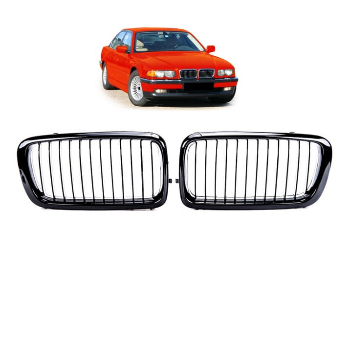 Grill BMW 7 E38 pojedyncze żeberka Gloss Black