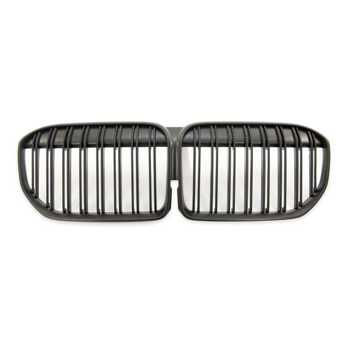 Grill BMW 7 G11 G12 Facelift podwójne żeberka Matt Black