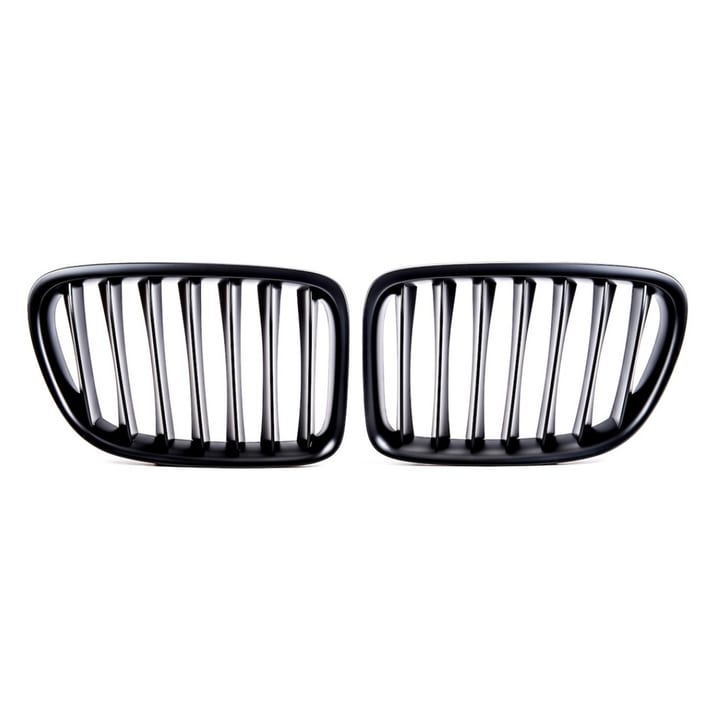 Grill BMW X1 E84 pojedyncze żeberka Matt Black