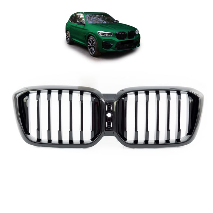 Grill BMW X3 G01 F97 X4 G02 F98 Facelift pojedyncze żeberka Gloss Black