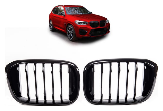 Grill BMW X3 G01 F97 X4 G02 F98 pojedyncze żeberka Gloss Black