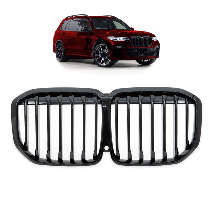 Grill BMW X7 G07 pojedyncze żeberka Gloss Black
