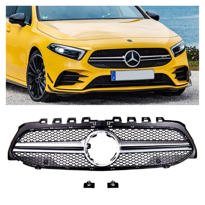 Grill Mercedes-Benz A V177 W177 Matt Silver A-Type