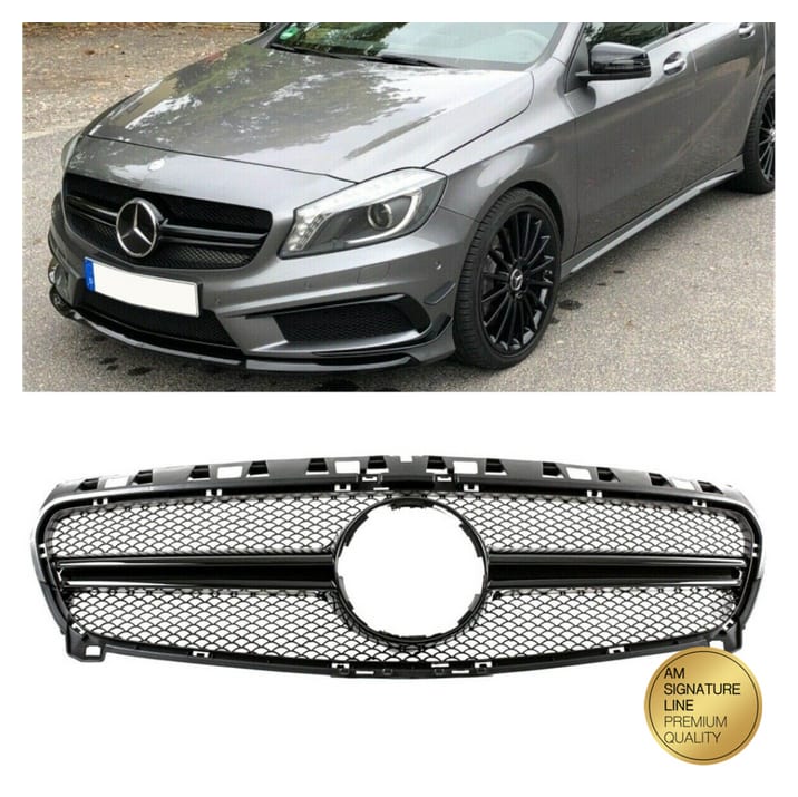 Grill Mercedes-Benz A W176 Gloss Black A-Type
