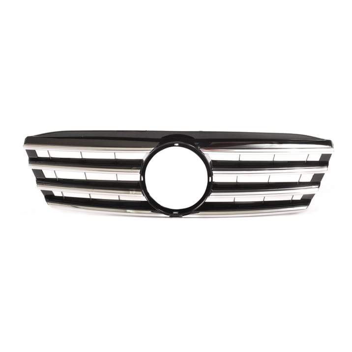 Grill Mercedes-Benz C W203 S203 Gloss Black & Chrome