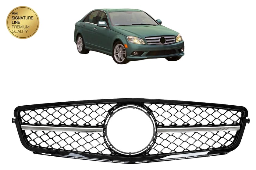 Grill Mercedes-Benz C W204 C204 S204 Black A-Type