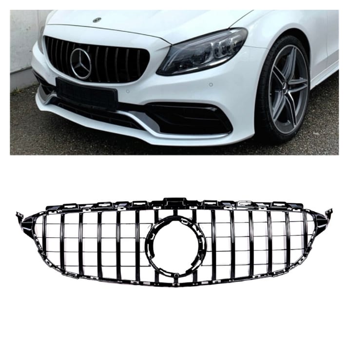 Grill Mercedes-Benz C W205 S205 A205 C205 Facelift GT Gloss Black