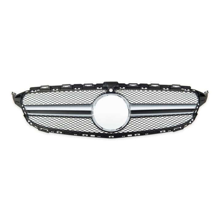 Grill Mercedes-Benz C W205 S205 A205 C205 Silver A-Type Camera