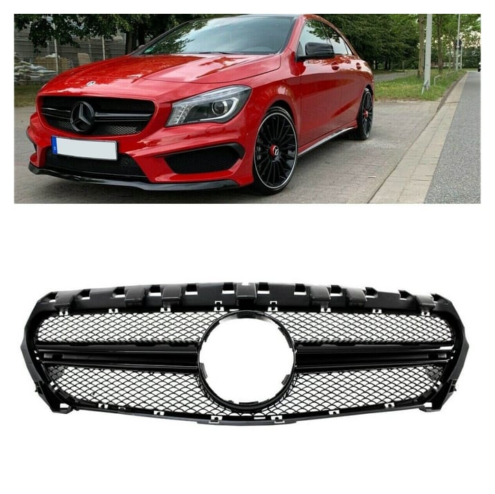 Grill Mercedes-Benz CLA C117, X117 Black A-Type