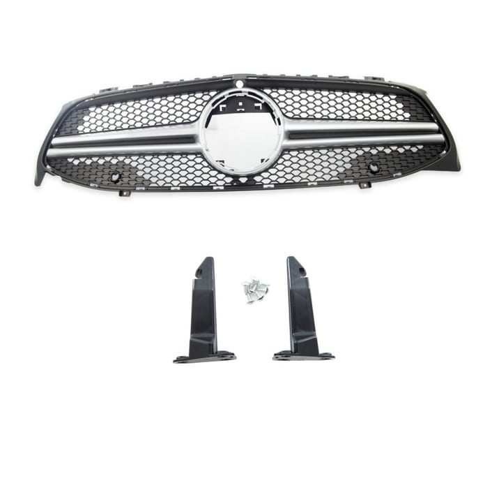 Grill Mercedes-Benz CLA C118 X118 Silver A-Type PDC Camera