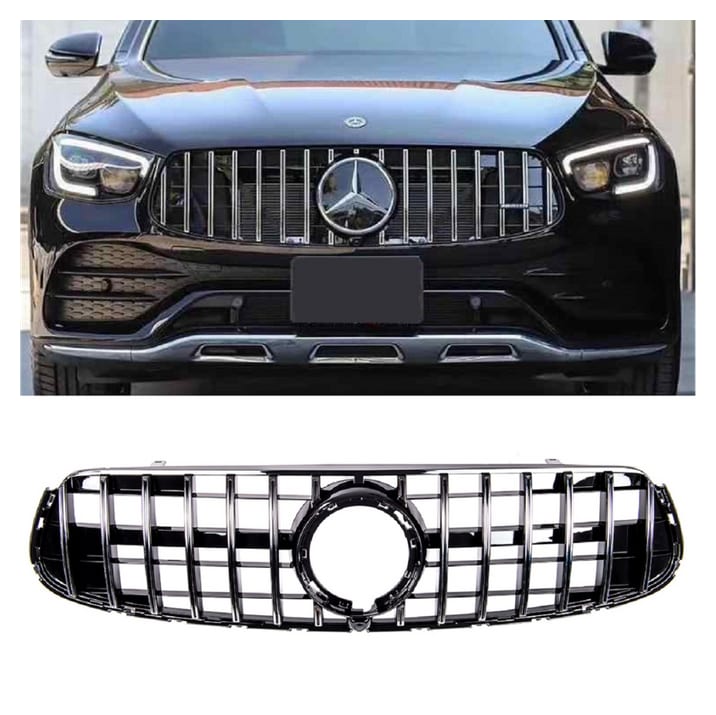 Grill Mercedes-Benz GLC X253 GLC C253 Facelift GT Chrome & Black