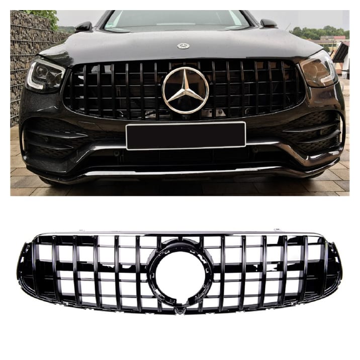 Grill Mercedes-Benz GLC X253 GLC C253 Facelift GT Gloss Black Camera