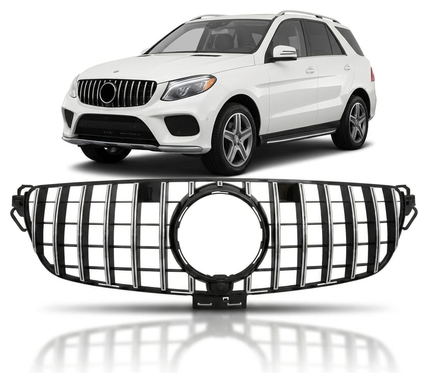 Grill Mercedes-Benz GLE W166 C292 Facelift GT Chrome & Black