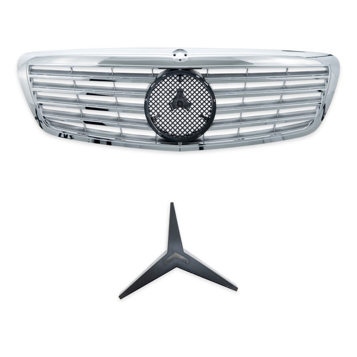 Grill Mercedes-Benz S W221 Chrome & Silver