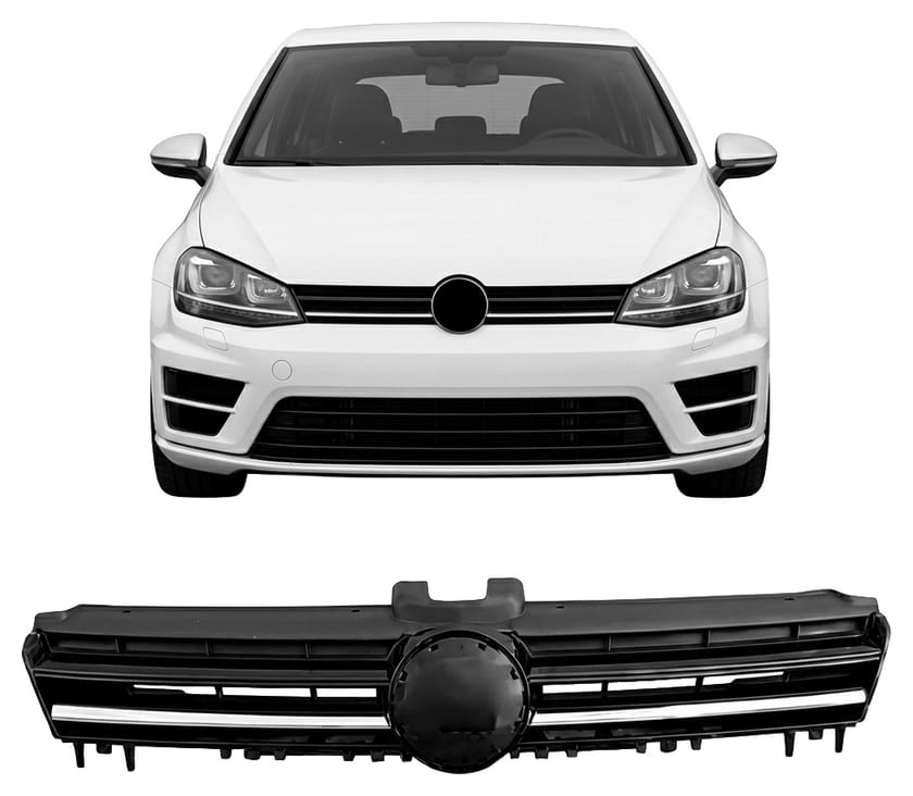 Grill Volkswagen Golf 7 Gloss Black