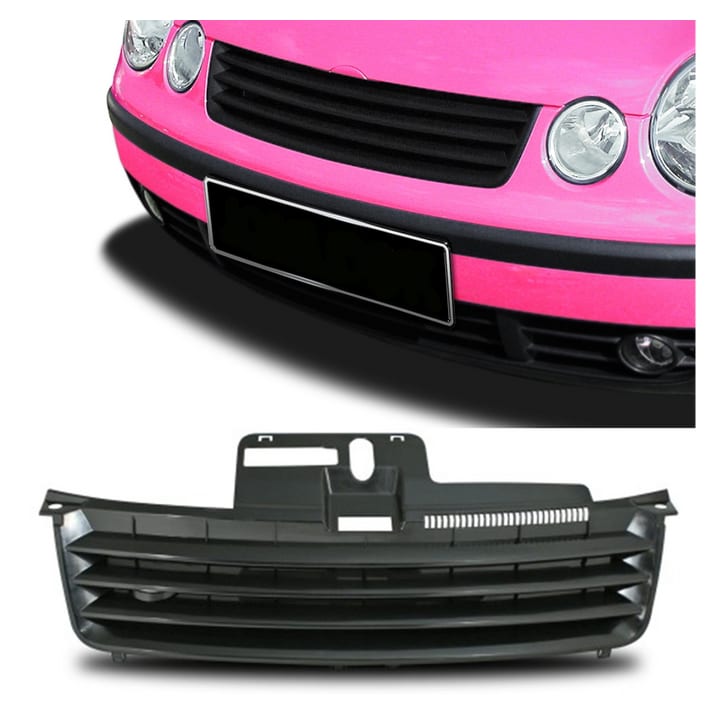 Grill Volkswagen POLO IV Black bez znaczka