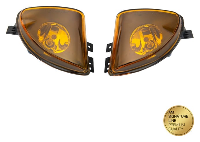 Halogeny BMW 5 F10 F11 Yellow