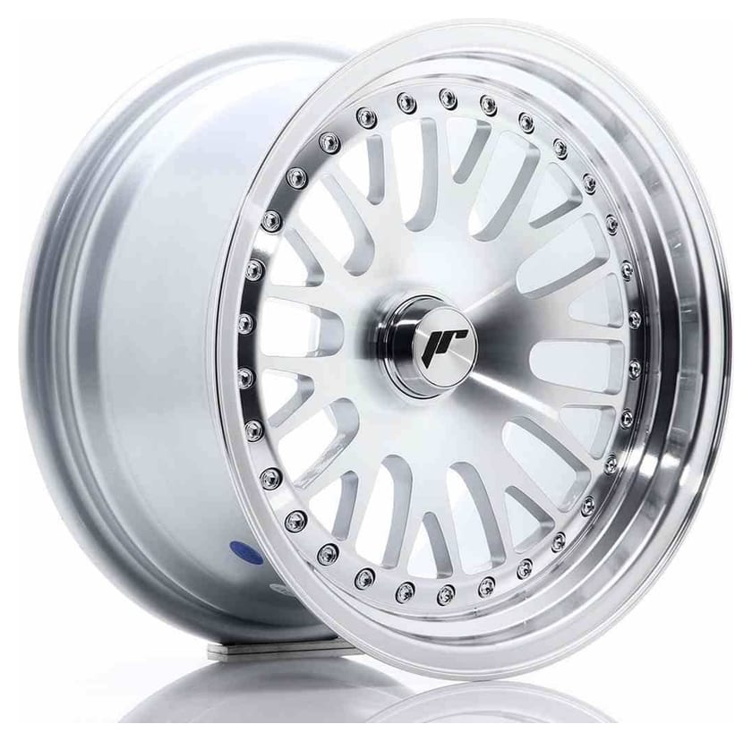JR Wheels JR10 15x8 ET20 Blank Silver Machined Face