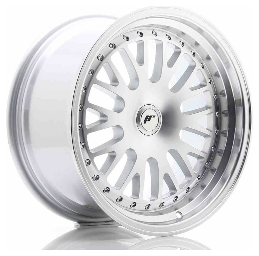 JR Wheels JR10 17x9 ET25-30 Blank Silver Machined Face